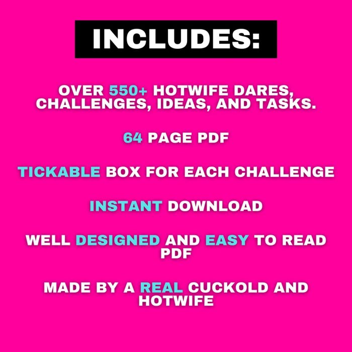 tme hotwife challenges 2
