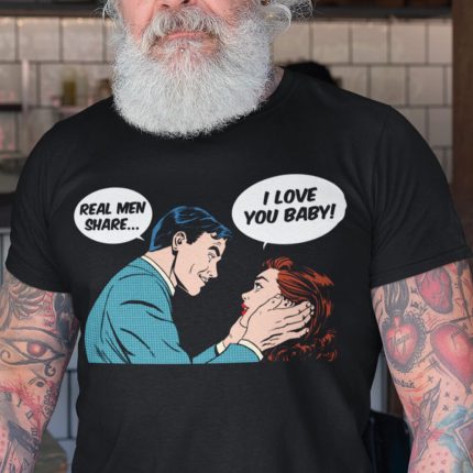 tme real men share cuckold t shirt black