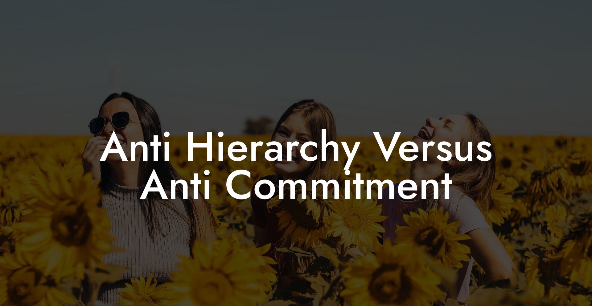 Anti Hierarchy Versus Anti Commitment