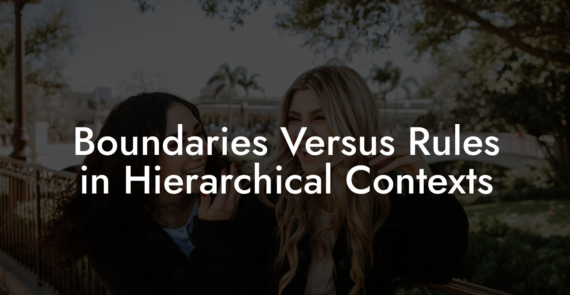 Boundaries Versus Rules in Hierarchical Contexts