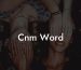 Cnm Word