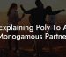 Explaining Poly To A Monogamous Partner