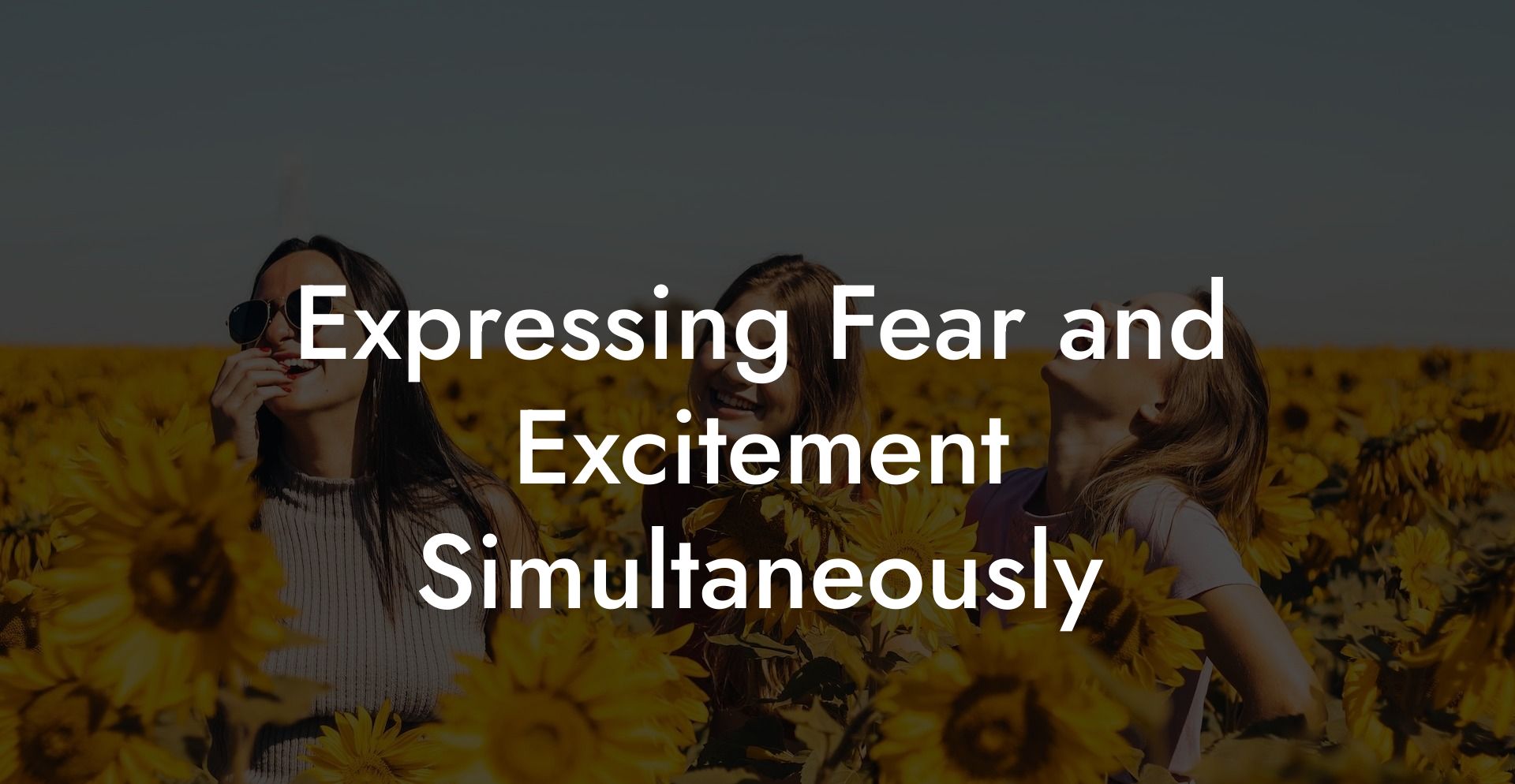 Expressing Fear and Excitement Simultaneously