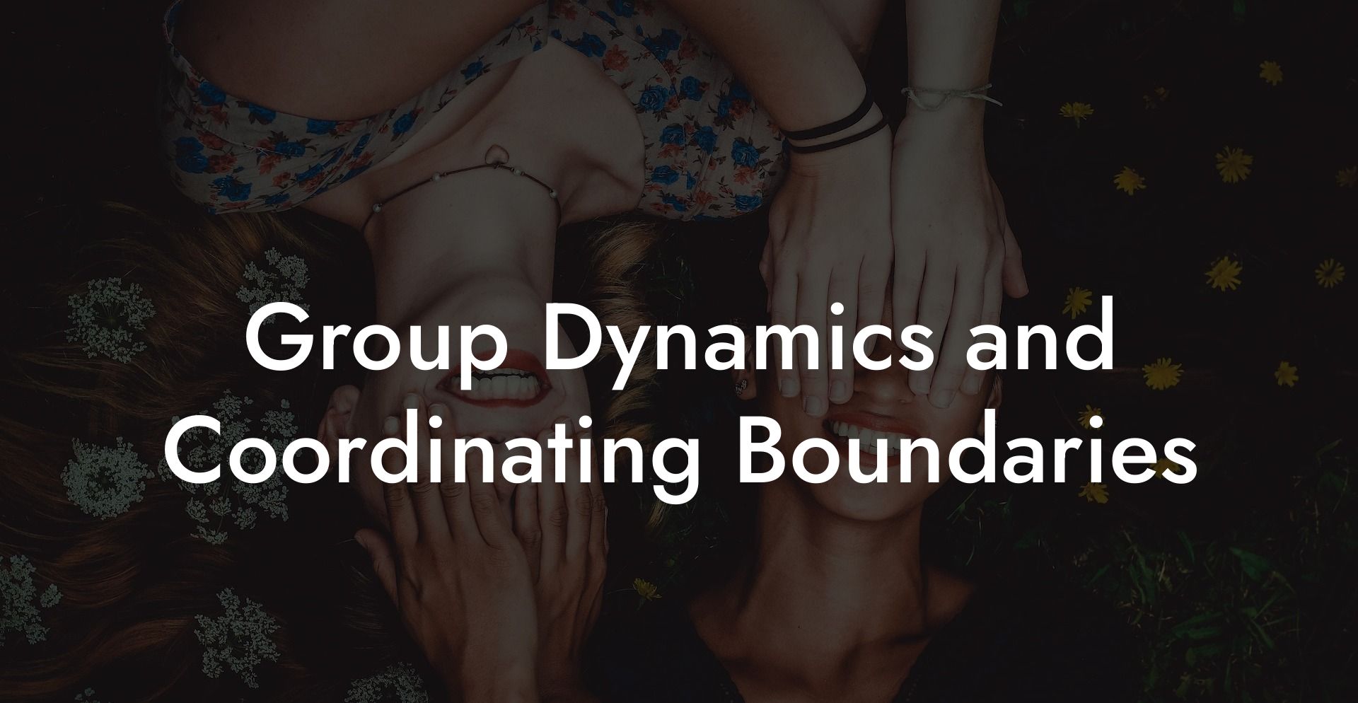 Group Dynamics and Coordinating Boundaries