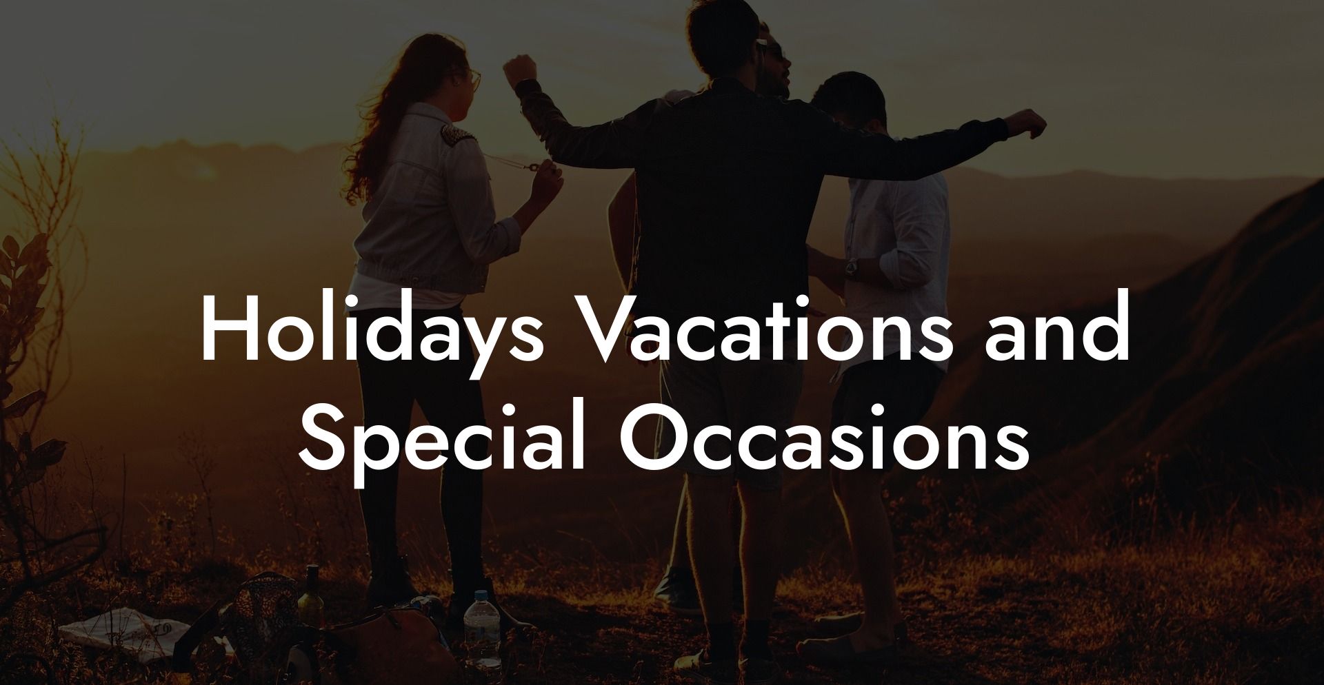 Holidays Vacations and Special Occasions