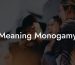 Meaning Monogamy