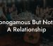Monogamous But Not In A Relationship