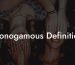 Monogamous Definition