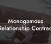 Monogamous Relationship Contract