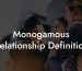 Monogamous Relationship Definition