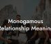 Monogamous Relationship Meaning