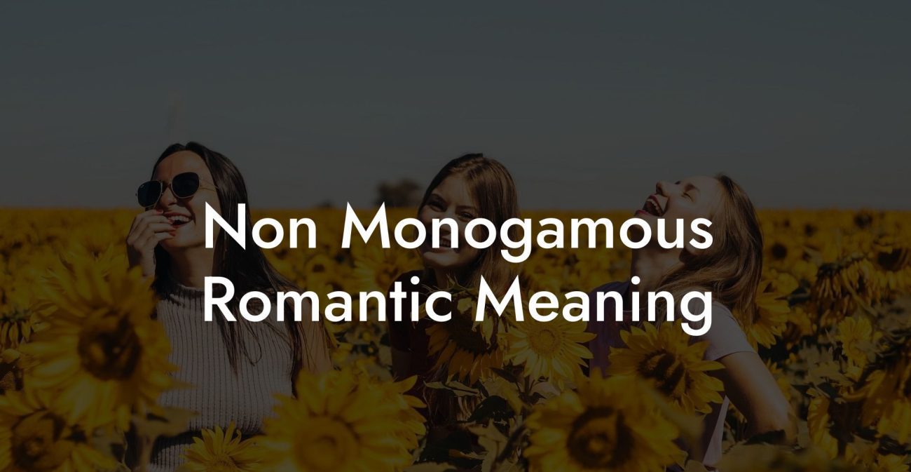 Non Monogamous Romantic Meaning