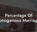 Percentage Of Monogamous Marriages