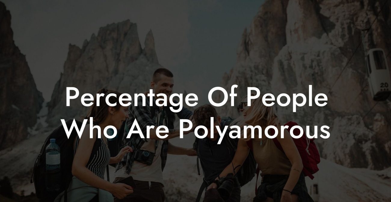 Percentage Of People Who Are Polyamorous