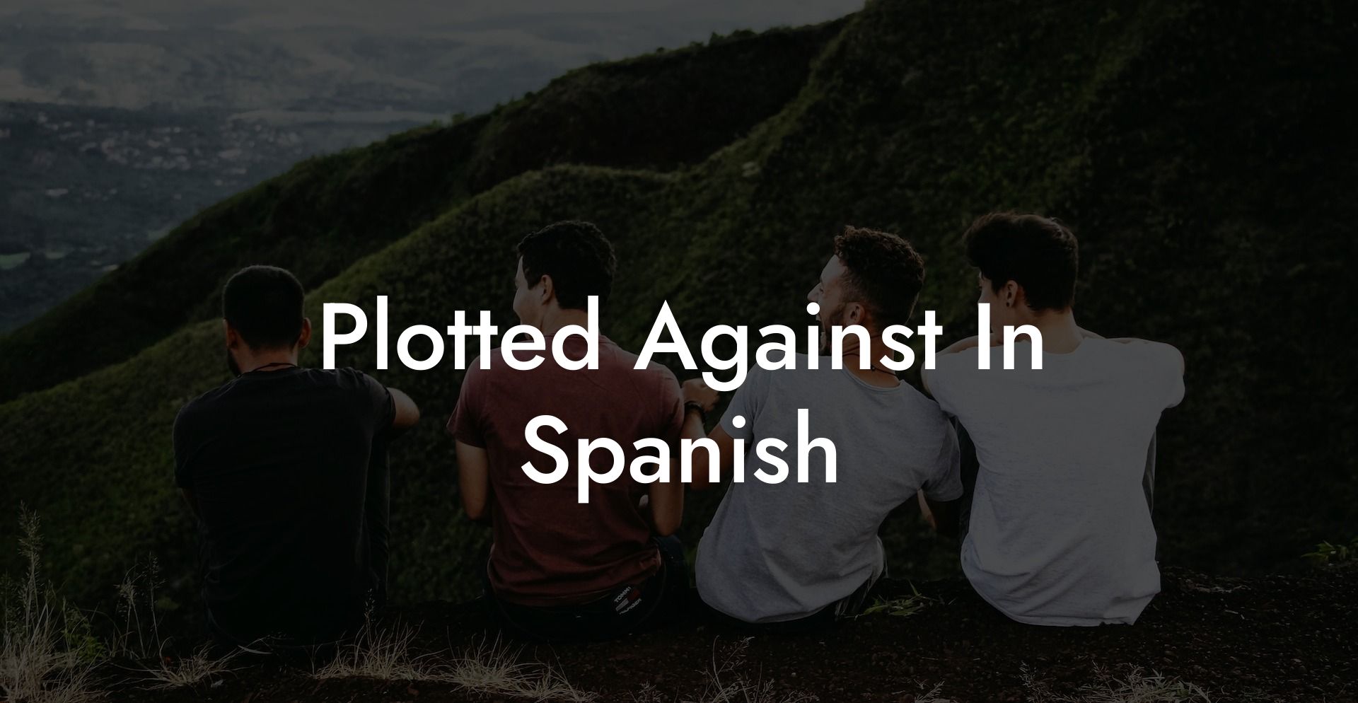 Plotted Against In Spanish