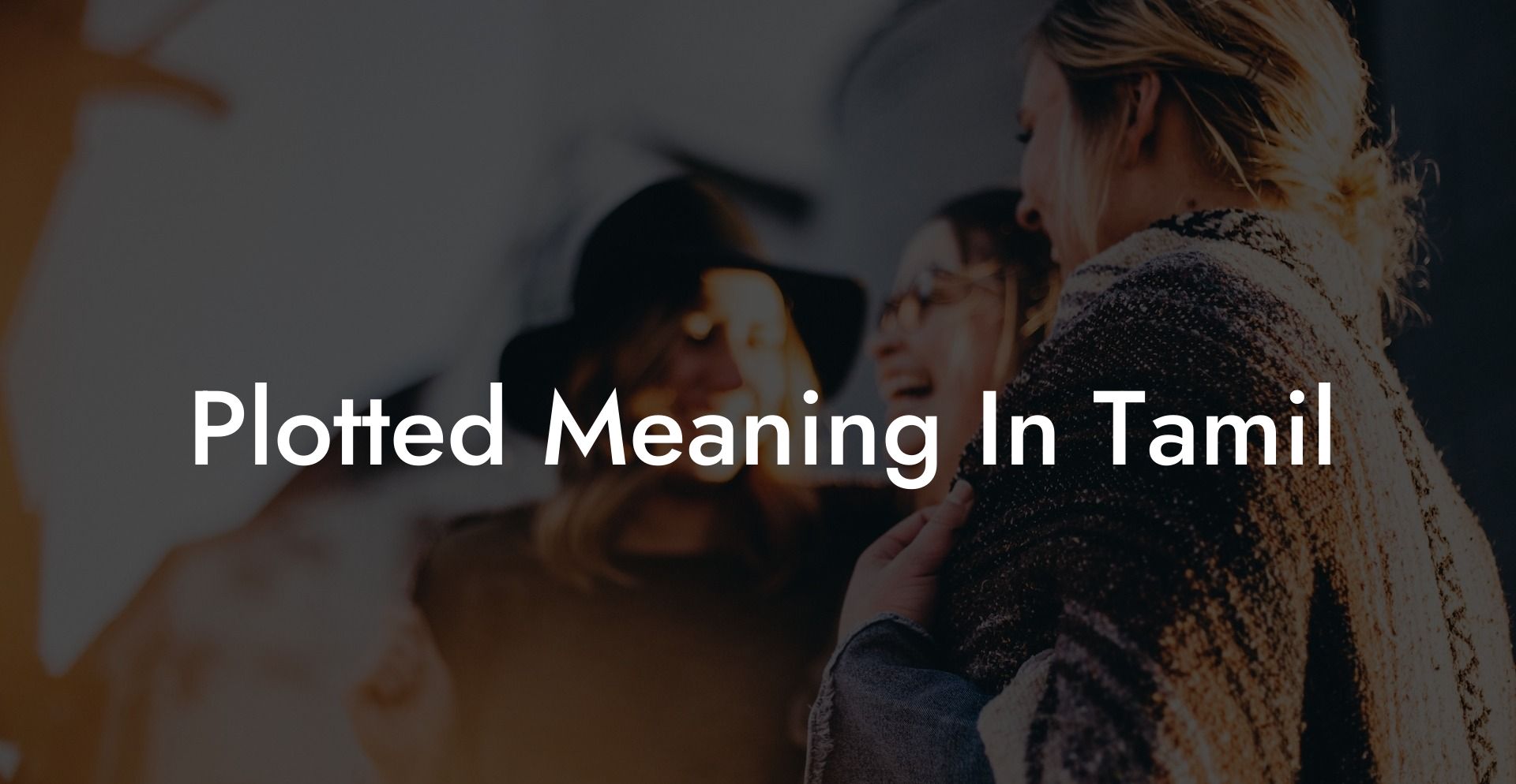 Plotted Meaning In Tamil The Monogamy Experiment