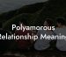 Polyamorous Relationship Meaning