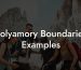 Polyamory Boundaries Examples