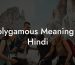 Polygamous Meaning In Hindi