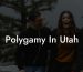 Polygamy In Utah