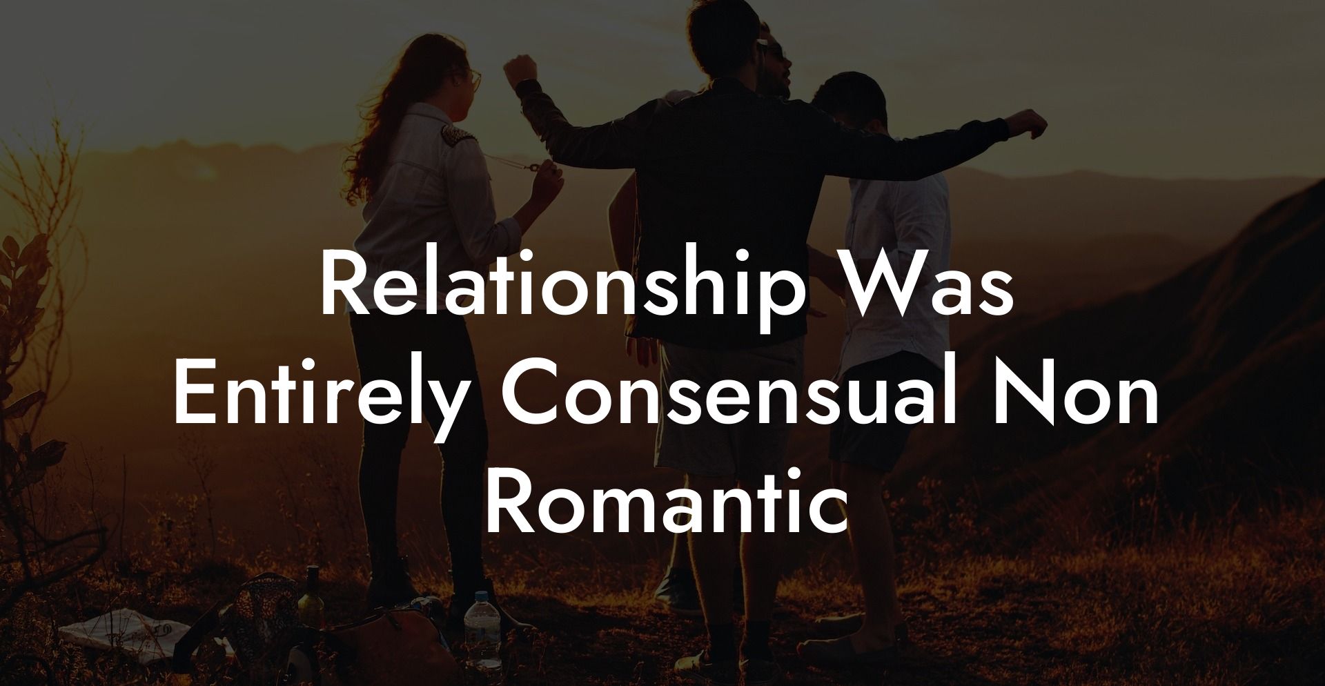 Relationship Was Entirely Consensual Non Romantic