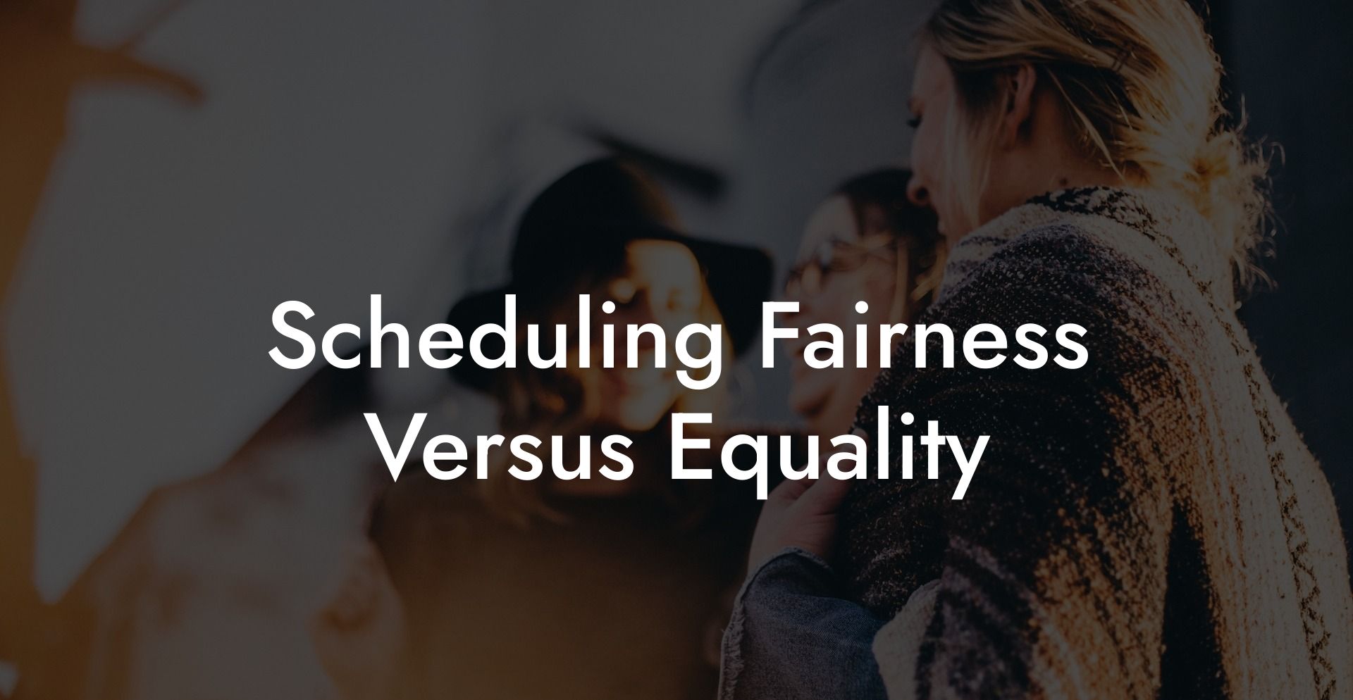 Scheduling Fairness Versus Equality