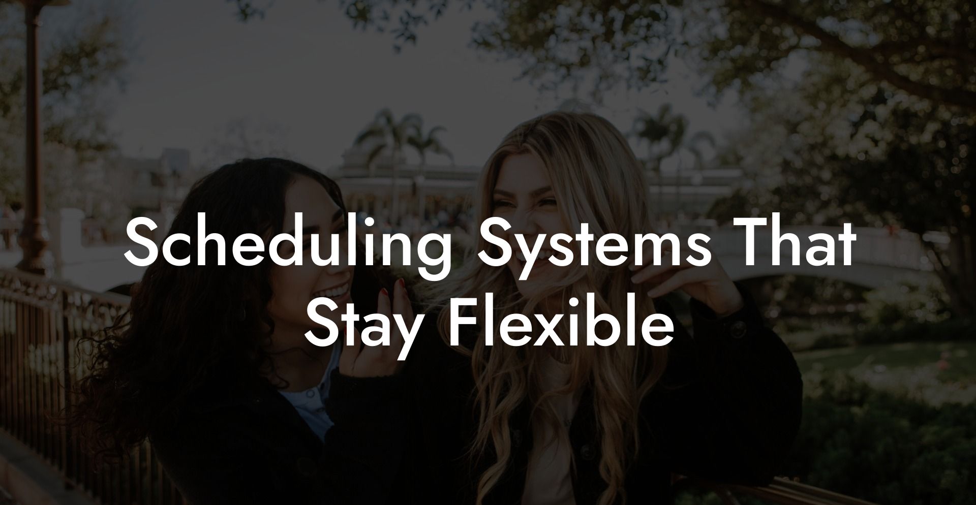 Scheduling Systems That Stay Flexible