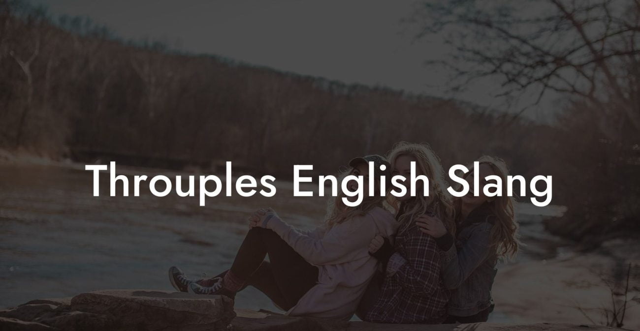 Throuples English Slang