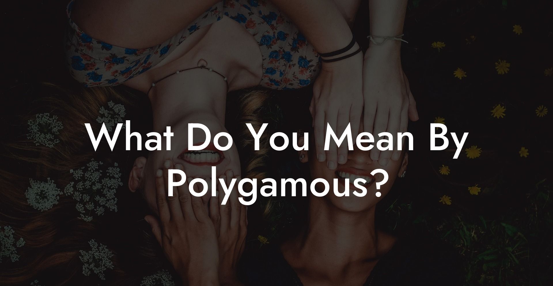 What Do You Mean By Polygamous?