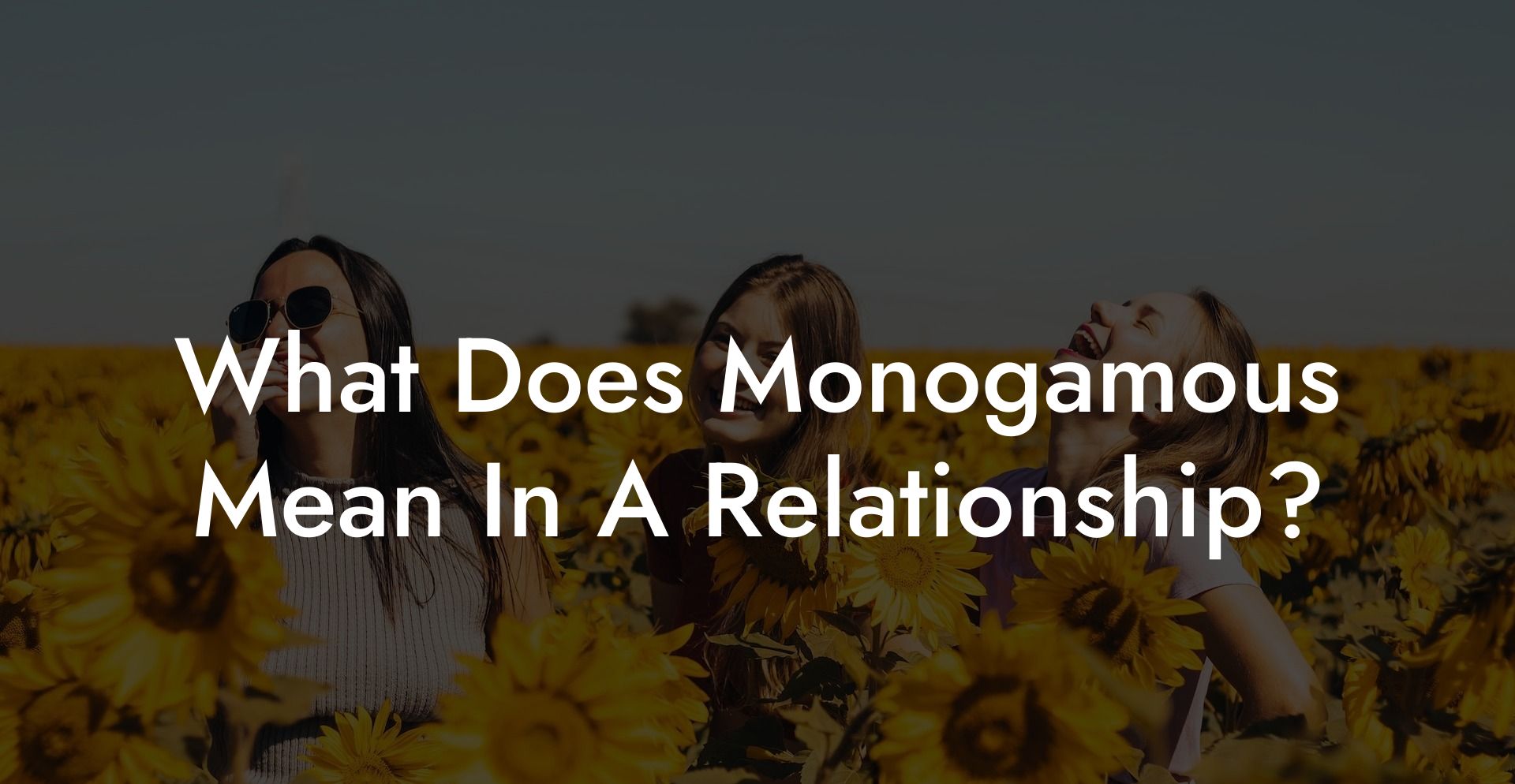 What Does Monogamous Mean In A Relationship