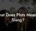 What Does Plots Mean In Slang?