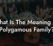 What Is The Meaning Of Polygamous Family?