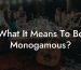 What It Means To Be Monogamous?