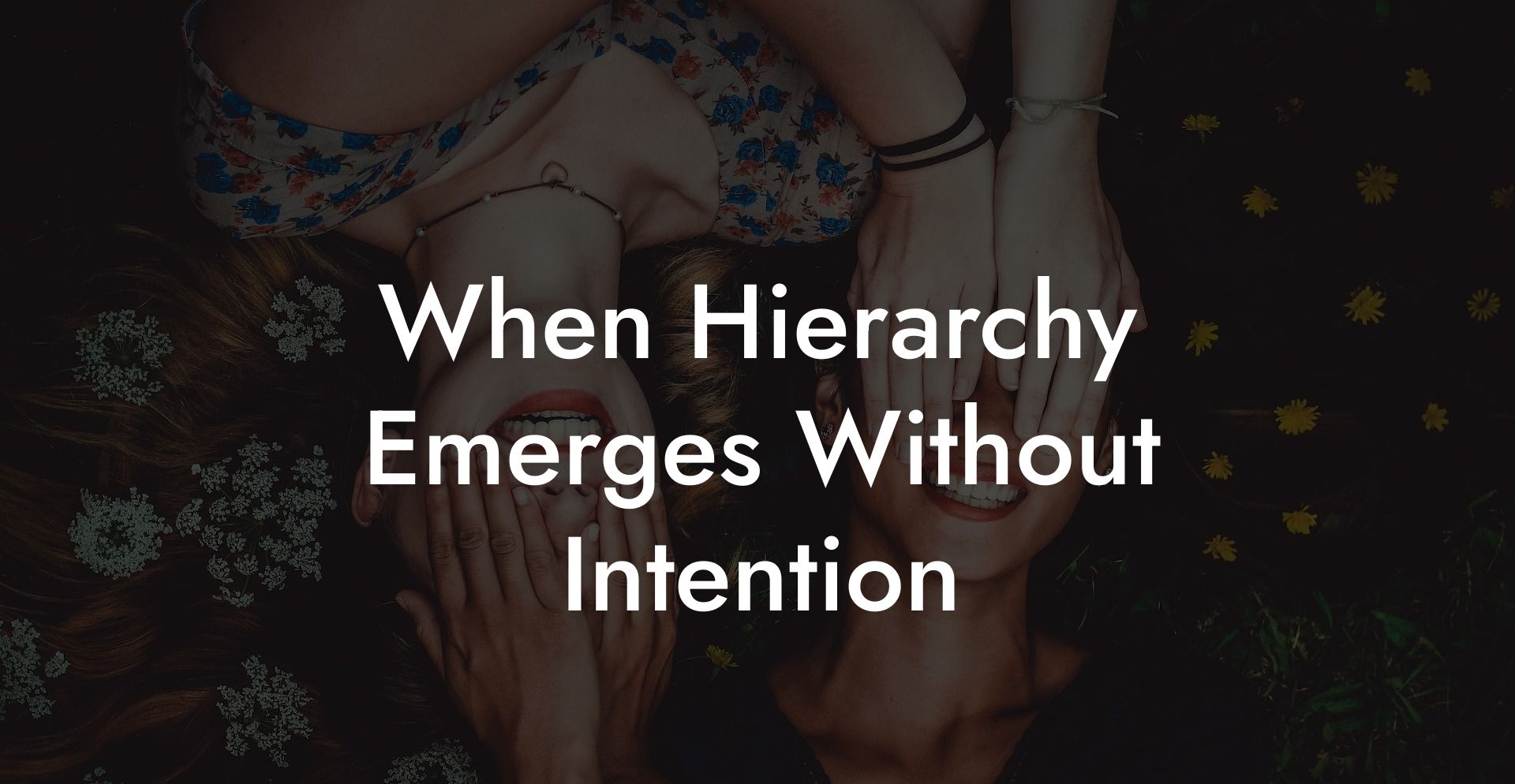 When Hierarchy Emerges Without Intention